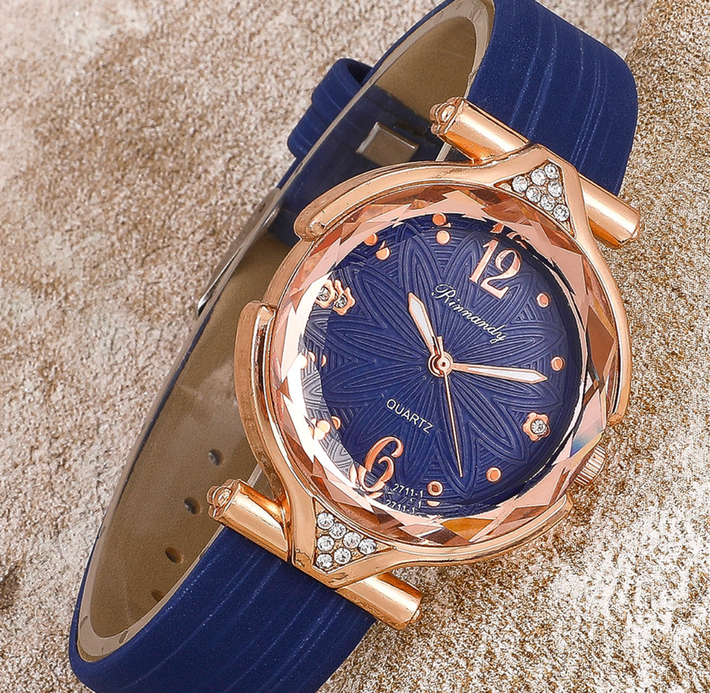 Luxurious Ladies Watch & Four-Piece Jewelry Set