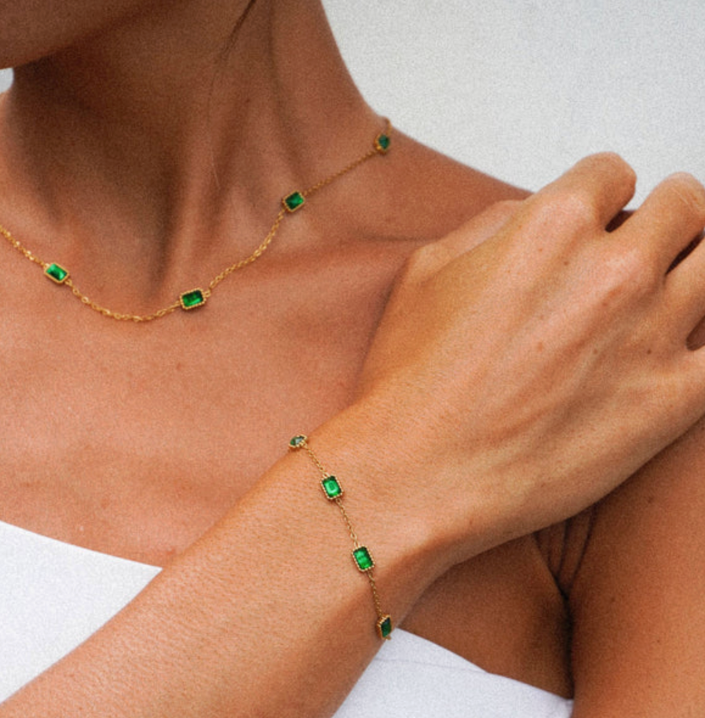 18K Gold-Plated Stainless Steel Vintage Jewelry