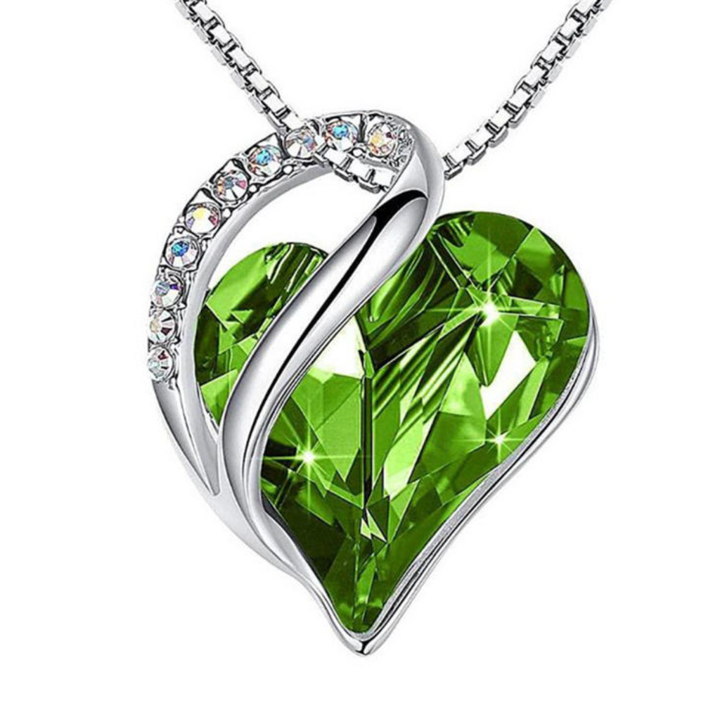 Infinity Love Heart Pendant Necklace