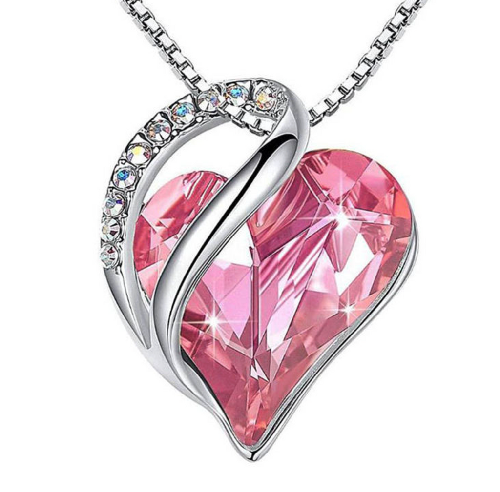 Infinity Love Heart Pendant Necklace