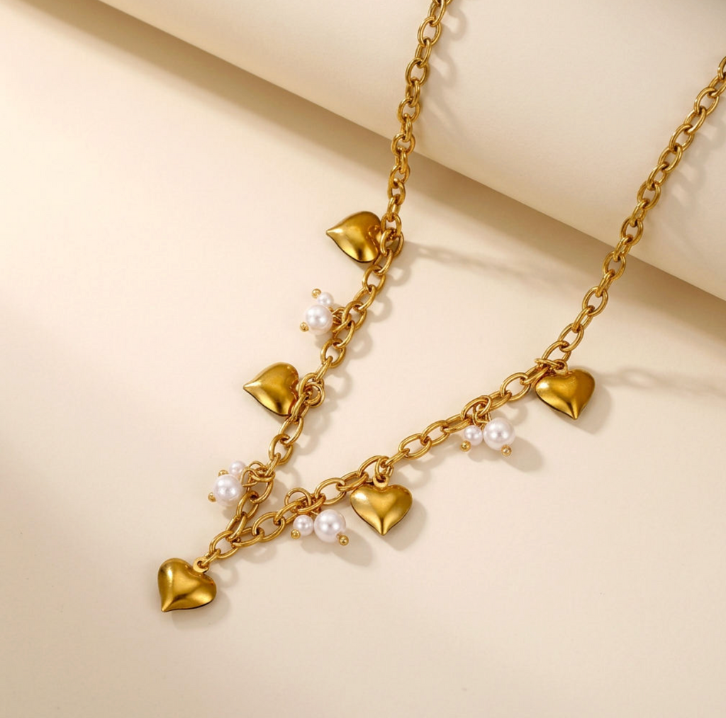 Trendy Multi-Piece Heart-Shaped Jewelry Set